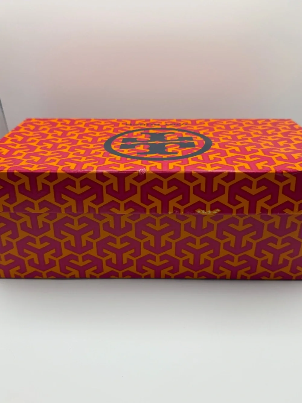 Tory Burch Pennie Low Heel Loafers Brown Saffiano Leather Size 8 NIB